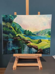 Tableau Crépuscule anne marchasson