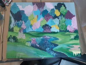 Tableau Rivière anne marchasson (reproduction)