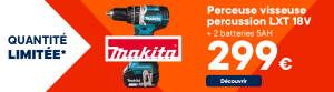 Bannière perceuse Makita bricoman