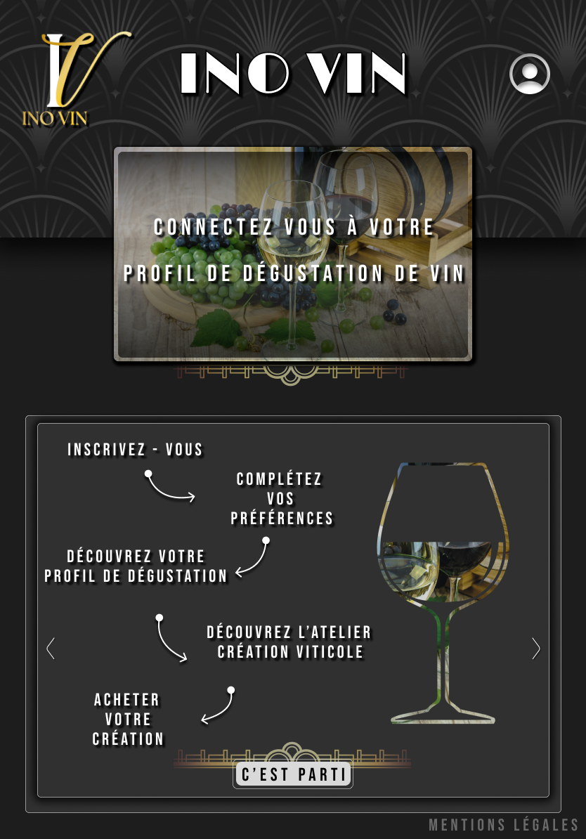 Maquette Site Web inovin - Accueil