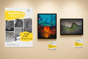 Exposition 4 éléments - Affiche et Cartels
