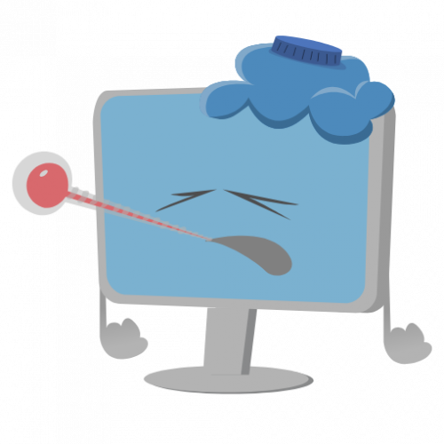 mascotte-malade-2ao - Création print – Anne Marchasson infographiste